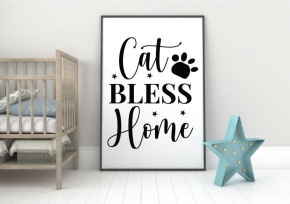 Cat Bless Home SVG DESIGN