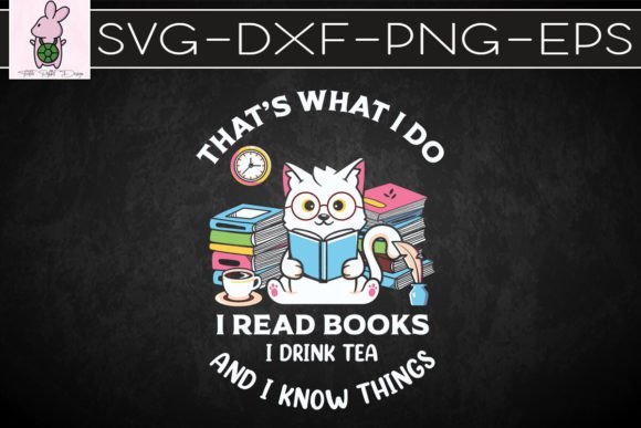 Cat Book Tea SVG Review