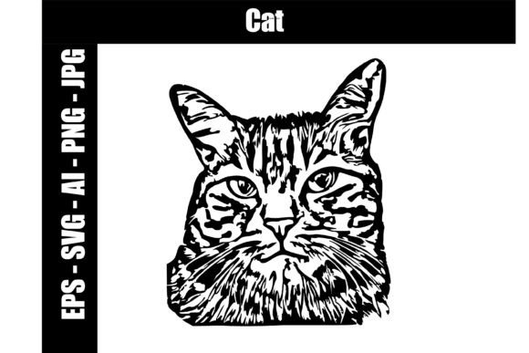 Cat Graphic Cutfile SVG AI EPS PNG JPG