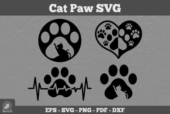 Cat Paw SVG, Animal Paw