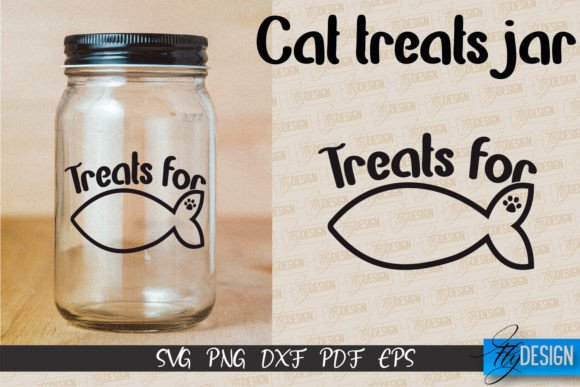 Cat Treats Jar SVG Kitchen Design
