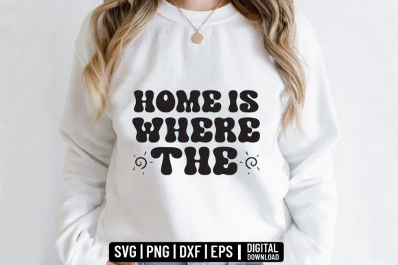 Home is Where the - Cat Retro Svg