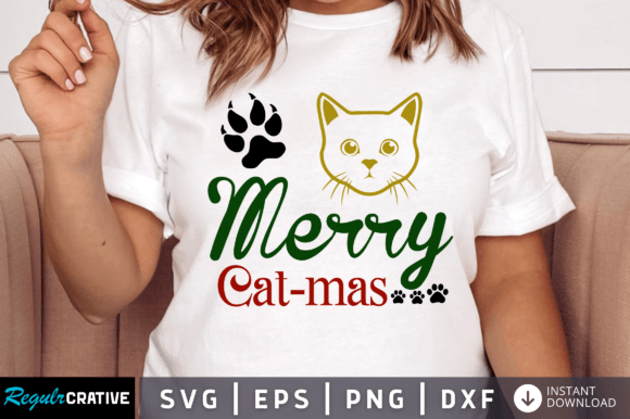 Merry Cat-mas SVG Design