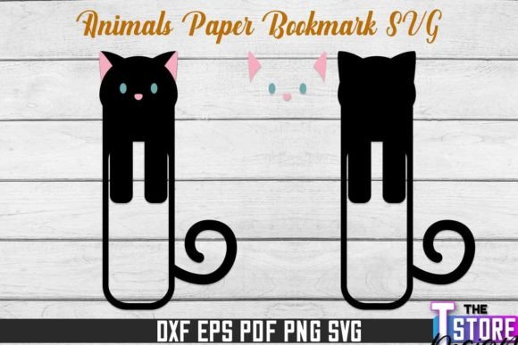 Paper Cat Bookmarks SVG Bookmark SVG
