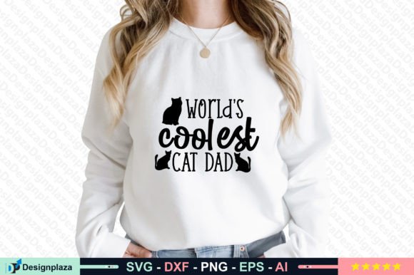 Worlds Coolest Cat Dad SVG